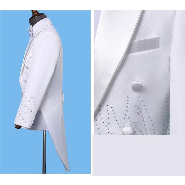 燕尾服 黒 白 タキシード 男性用スーツ 燕尾 大会 演奏会 指揮者用