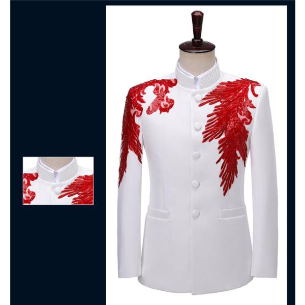 タキシード ステージ衣装 カラオケ 大会 新作 男性用スーツ 演出服