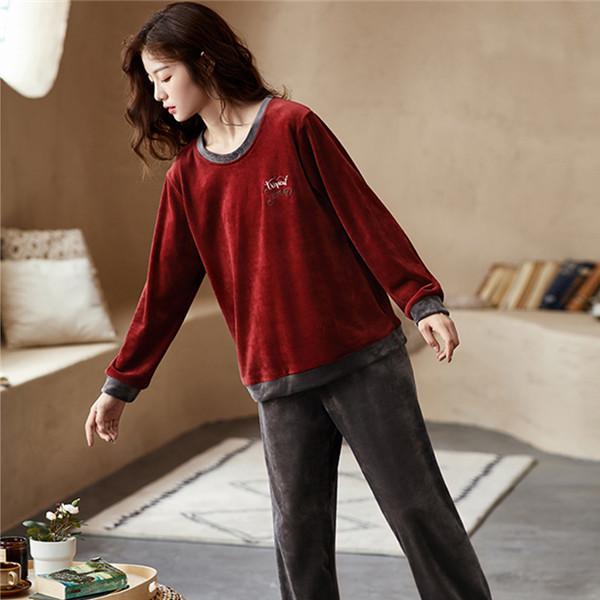 もこもこ パジャマ ワインレッド レディース 部屋着 かわいい 癒し感