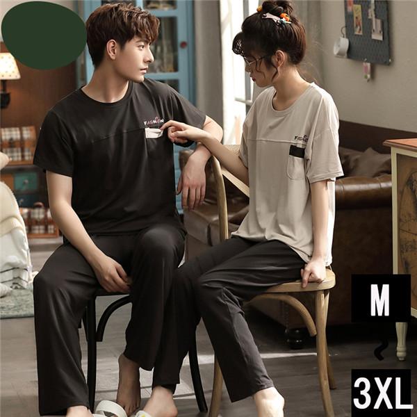 パジャマ レディース 半袖パジャマ メンズ パジャマ 夏 カップル ルームウェア ペア パジャマ 部屋着 韓国風 寝間着 上下セットお揃い Dh142d3 マンテンショップ 通販 Yahoo ショッピング