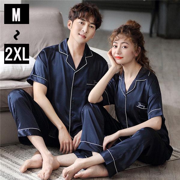 パジャマ レディース 半袖パジャマ メンズ パジャマ 夏 カップル ルームウェア ペア パジャマ 部屋着 韓国風 寝間着 上下セットお揃い Dh157d3 マンテンショップ 通販 Yahoo ショッピング