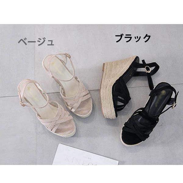 厚底 サンダル ストラップ 厚底サンダル ヒール12cm ファッション