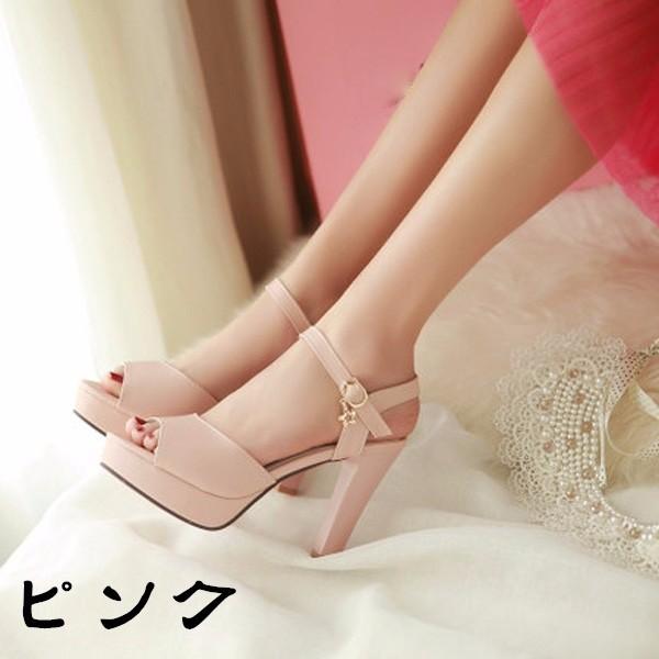 サンダル ハイヒール ヒール10cm 12cmヒール選択可 着心地よい