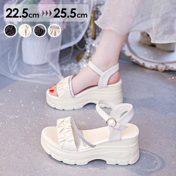 ストラップサンダル 厚底 サンダル レディース かかとあり ストラップサンダル 厚底 サンダル レディース かかとあり