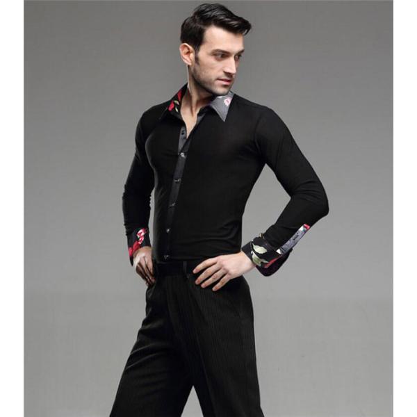 サイズ指定 男性社交ダンス衣装 メンズラテンシャツ 社交ダンス