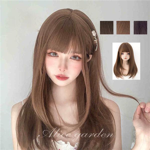 フルウィッグ ロリータ Lolita ぱっつん前髪 黒髪 茶髪 前髪 ウィッグ 原宿風 かつら コスプレ 普段使い 耐熱ウィッグ コスチューム Dp048d4 マンテンショップ 通販 Yahoo ショッピング