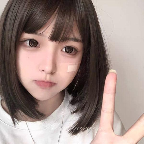 ウィッグ フルウィッグ ブラウン ボブウィッグ ボブヘアー ショート