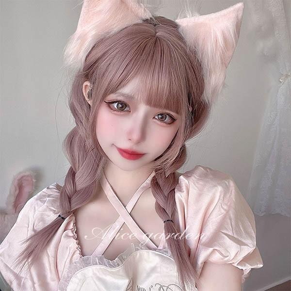 フルウィッグ かつら ピンク 女性 長髪 ストレート 普段使い ロング丈