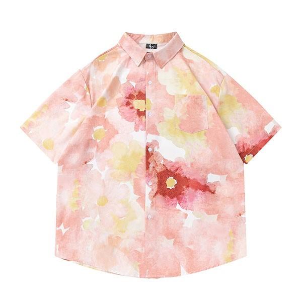 アロハシャツ シャツ レディース メンズ 男女兼用 開襟シャツ アロハシャツ シャツ レディース メンズ 男女兼用 開襟シャツ
