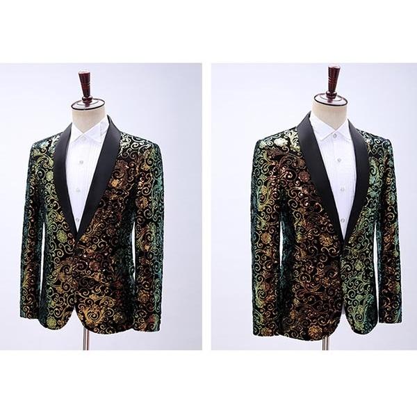 ジャケット（単品） ステージ衣装 メンズ 演出服 スパンコール