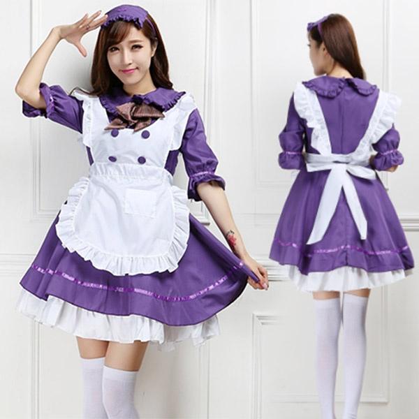 メイド服 コスプレ 衣装 メイド アリス風 ハロウィン フリル コス ワンピース ヘアバンド エプロン スウィート風 ロリータ ハイウエスト Eb011x1 マンテンショップ 通販 Yahoo ショッピング