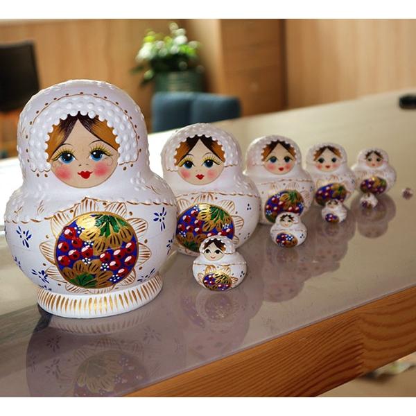 マトリョーシカ ロシア 人形 民芸品 土産物 手作り人形 手描き