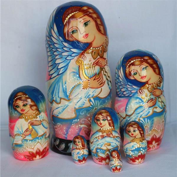 マトリョーシカ ロシア 人形 民芸品 土産物 手作り人形 手描き 7 マトリョーシカ ロシア 人形 民芸品 土産物 手作り人形 手描き 7