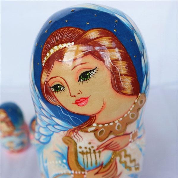 マトリョーシカ ロシア 人形 民芸品 土産物 手作り人形 手描き 7個組