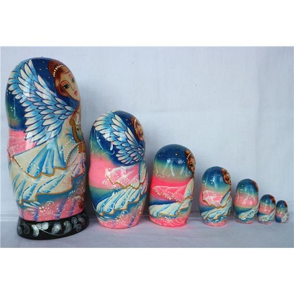 マトリョーシカ ロシア 人形 民芸品 土産物 手作り人形 手描き 7個組