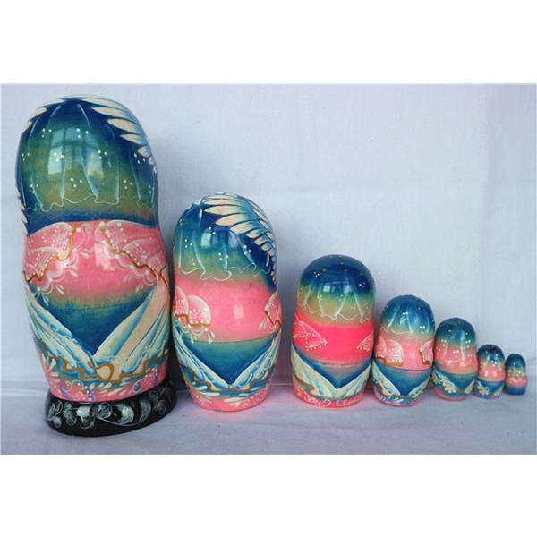 マトリョーシカ ロシア 人形 民芸品 土産物 手作り人形 手描き 7個組