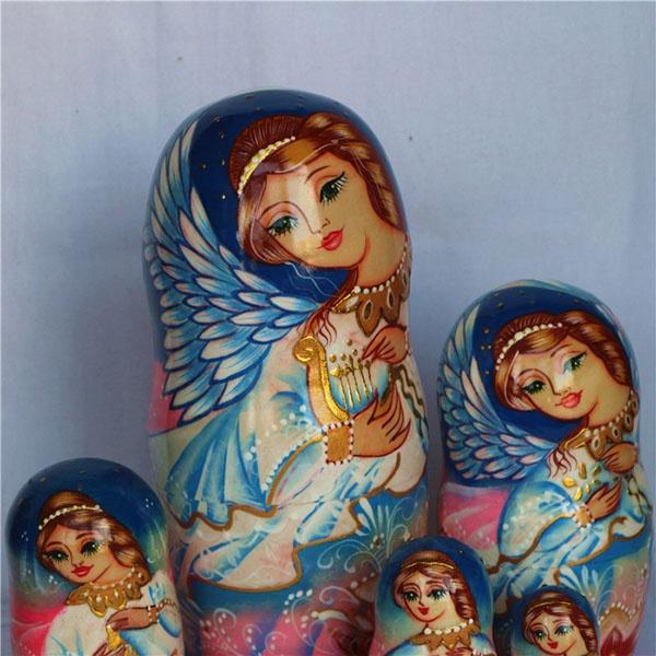マトリョーシカ ロシア 人形 民芸品 土産物 手作り人形 手描き 7個組