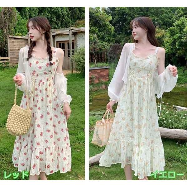 リゾートワンピース 花柄ワンピース 沖縄 大人可愛い 夏ワンピース