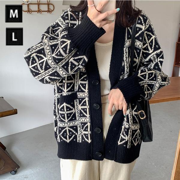 ニットカーディガン レディース トップス 羽織り カーディガン