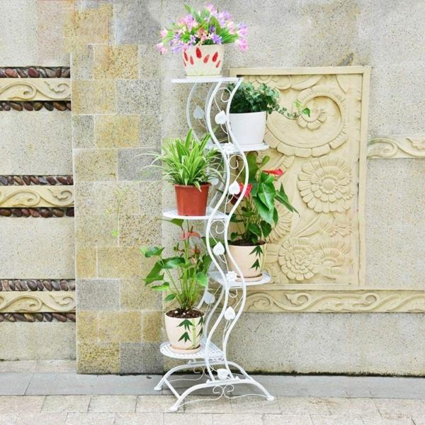 フラワーポットスタンド フラワーポットスタンド植物スタンドフラワーラックスタンドフラワーポットディスプレイスタンドフロアスタンドメタル屋外バルコニー Supersport Tn