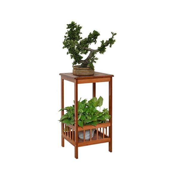 フラワーポットスタンド 鉢 プランターラック フラワースタンド2段竹フロアスタンド植物スタンドフラワーポットラック屋内ディスプレイ棚ホーム装飾 花瓶 花台 フラワースタンド2段竹フロアスタンド植物スタンドフラワーポットラック屋内ディスプレイ棚ホーム装飾 花台