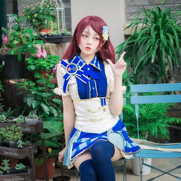 Lovelive ラブライブ All Stars 青組 風 打歌服 風 コスプレ衣装 Cosplay コスプレ コスチューム 仮装 コスチューム Cosplay 0523 ショップモモ 通販 Yahoo ショッピング