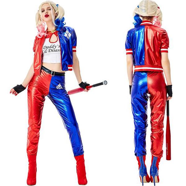夏セール開催中 Max80 Off コスプレ衣装 合成皮 刺繍 高品質 Quin フルセット 即納 Squad風 ハーレイ クイン Harley スーサイド スクワッド Suicide コミック アニメ ゲームキャラクター Labelians Fr