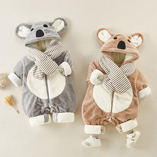 ロンパース オールインワン 出産祝い ベビー服 防寒着 赤ちゃん 鼠 ねずみ 動物 着ぐるみ フード キッズ 新生児服 子供用 お出掛け 長袖 クリスマス 0843 ショップモモ 通販 Yahoo ショッピング