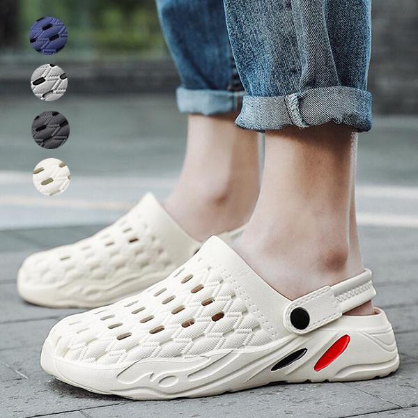 サンダル メンズ 黒 白 ネイビー ビーチサンダル 夏サンダルサボサンダル 軽量 軽い 2way 幅広 通気性 クロッグ 履きやすい 疲れない おしゃれ 軽量 カジュアル 0969 ショップモモ 通販 Yahoo ショッピング