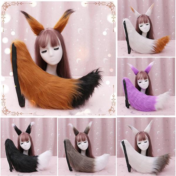 きつねコスプレ 2点セット 耳カチューシャ しっぽ 黒 白 ブラウン グレー 動物コスプレ 尻尾 仮装 カラー11色 ふわふわ ハロウイン 誕生日 ギフト 1121 ショップモモ 通販 Yahoo ショッピング