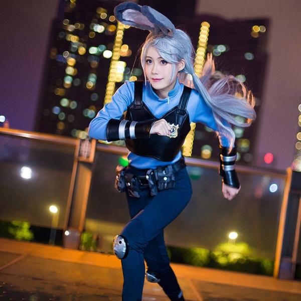 即納 ジュディ ホップス コスプレ衣装 Fullセット 擬人化 警察制服 警察官 警服 ウサギ ウサギ耳 変装 余興 ハロウィン衣装 イベント パーティー 豪華セット Ch0223 2 ショップモモ 通販 Yahoo ショッピング
