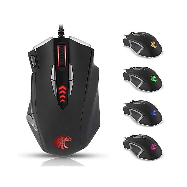 ゲーミングマウス Kingtop 4000dpi 13つカスタマイズ可能なボタン マクロ設定可能 人間工学設計 Led光学式 超高感度 Crx ショッププラスワン Yahoo 店 通販 Yahoo ショッピング