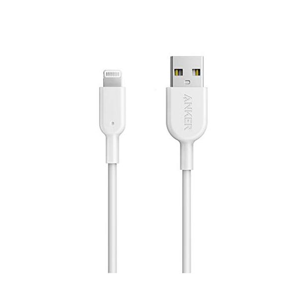 Anker iPhone充電ケーブル PowerLine II ライトニングケーブル MFi認証 iPhone 12 / 12 Pro / 11 / SE(第2世代) iPad 各種対応 (0.9m ホワイト)