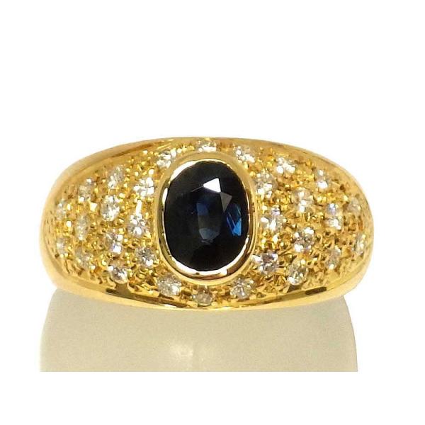 今季特売 サファイア ダイヤモンドリング K18 6.17g 14号 Jewelry Sapphire0.90ct Dia0.44ct Ring  カラーストーン - www.camarapinheiral.rj.gov.br