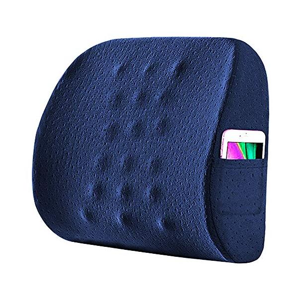 腰痛クッション オフィス 車 椅子 低反発 背もたれ 骨盤 姿勢 矯正 腰クッション ランバーサポート 介護用 妊婦 Blusquare Org