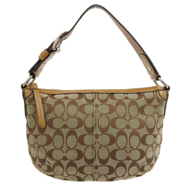【本物保証】 コーチ COACH シグネチャー ワンショルダーバッグ キャンバス 茶 F13114 COACH（コーチ） シグネチャー ワンショルダーバッグ キャンバス 茶