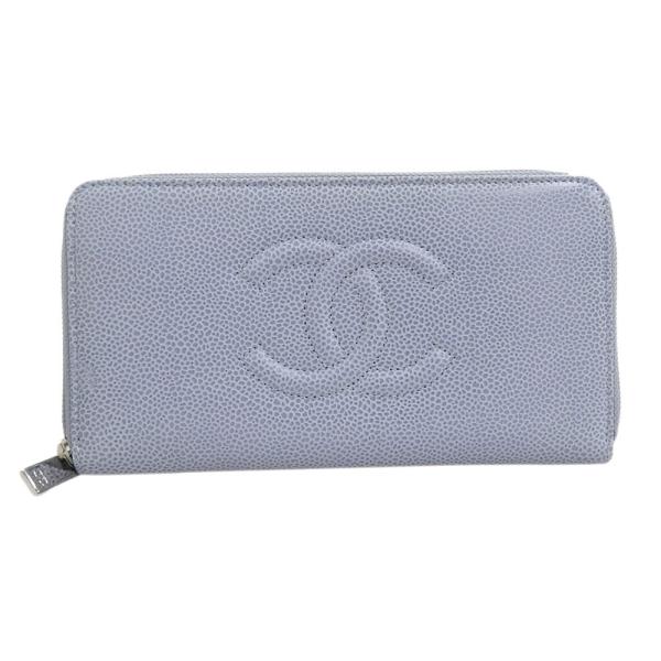 本物保証 超美品 シャネル 財布 Chanel ココマーク 超美品 ラウンドファスナー長財布 キャビアスキン 17番台 長財布 A Tkb 高島屋質店