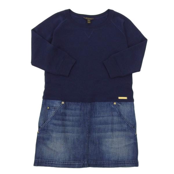 LOUIS VUITTON デニム 切り替え ドッキングワンピース M