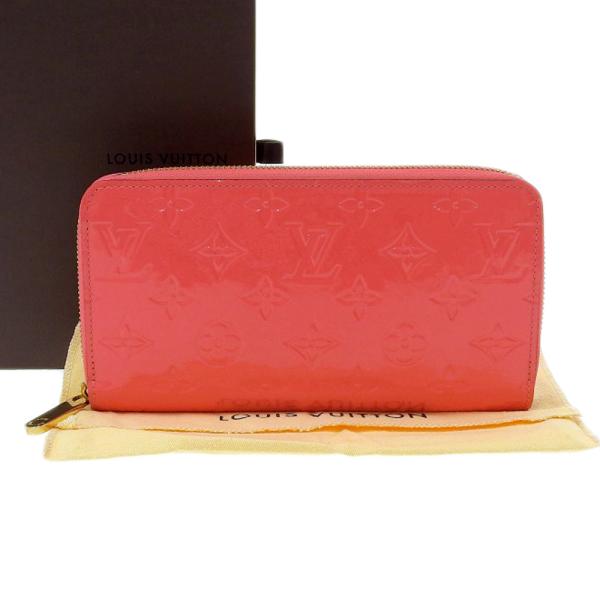 ルイヴィトン M93202 長財布 ローズリッチ  LOUIS VUITTON ジッピーウォレット  ヴェルニ LOUIS VUITTON（ルイ・ヴィトン） ヴェルニ ジッピーウォレット