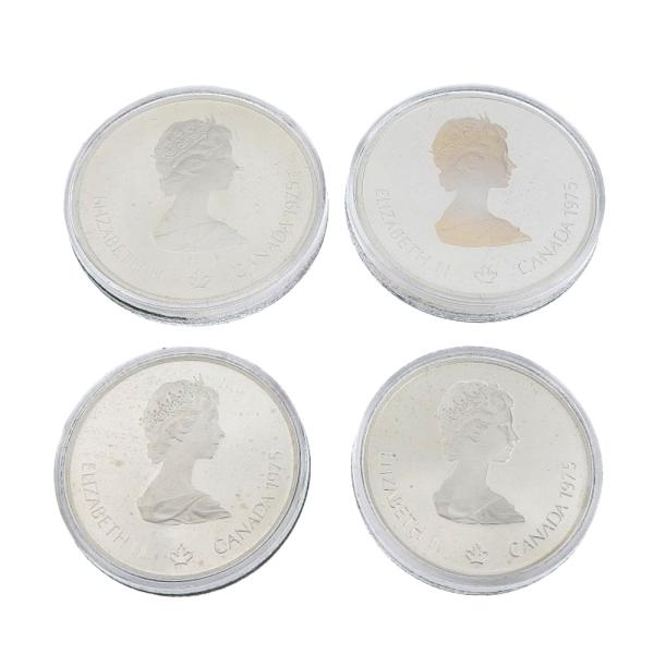 【新品未開封】銀貨　モントリオールオリンピック 記念硬貨セット 10ドル 5ドル モントリオールオリンピック 記念銀貨 10ドル×2枚 5ドル×2枚 希少 レア