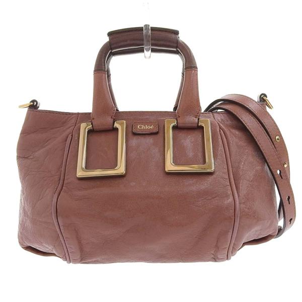 【本物保証】 超美品 クロエ CHLOE エテル 2WAYバッグ ハンドバッグ ショルダーバッグ 茶 ブラウン M shop-takashimaya7_tk22a1031008