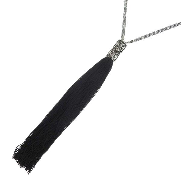 SAINT LAURENT YSL タッセル ネックレス SAINT LAURENT サンローラン タッセル ネックレス ロゴ おしゃれ 希少