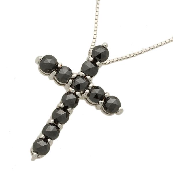 ネックレス K10WG メレブラックダイヤモンド 1.30ct 1ct 1カラット以上