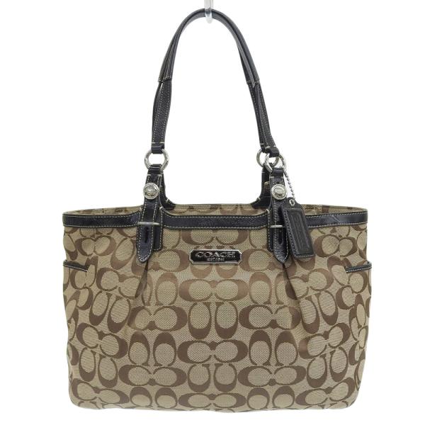 COACH（コーチ） シグネチャー トートバッグ ハンドバッグ キャンバス