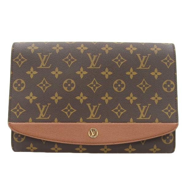 本物 ルイヴィトン LOUIS VUITTON LV ボルドー モノグラム 2WAY ショルダーバッグ クラッチバッグ ブラウン M51797 ビトン バッグ 中古・ shop-takashimaya7_tk24b0112015