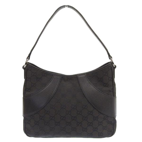 【本物保証】 グッチ GUCCI GGキャンバス ワンショルダーバッグ 113012 002122 バッグ レザー ブラック 黒 GUCCI（グッチ） GUCCI GGキャンバス ワンショルダーバッグ 113012