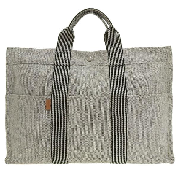 こぐま✨ HERMES ニューフールトゥ カバス トートバッグ キャンバス こぐま✨ HERMES ニューフールトゥ カバス トートバッグ