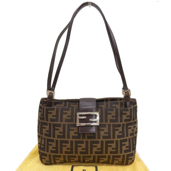 ★FENDI フェンディ マンマバケット ズッカ柄 トートバッグ 収納袋付き FENDI（フェンディ） ズッカ柄 マンマバケット ショルダーバッグ