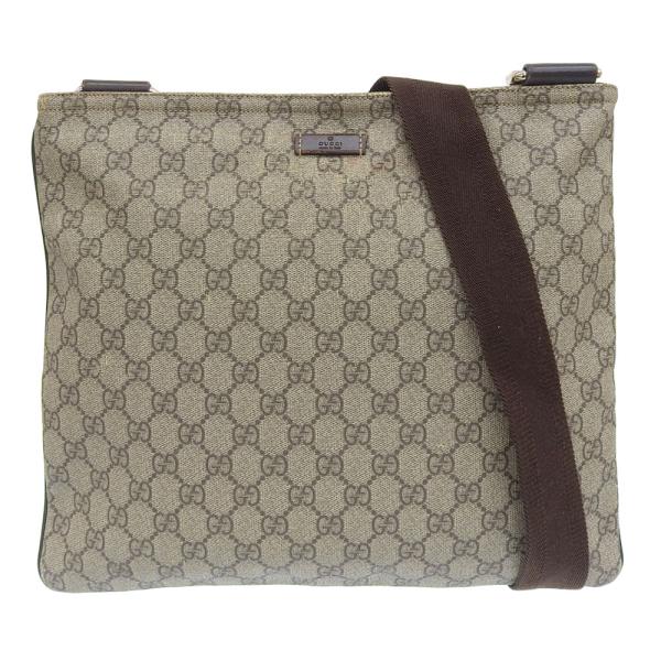 【本物保証】 グッチ GUCCI GGスプリーム GGプラス 斜め掛け ショルダーバッグ 201446 213048 ベージュ ブラウン 軽い GUCCI（グッチ） GUCCI GGスプリーム GGプラス 斜め掛け ショルダー