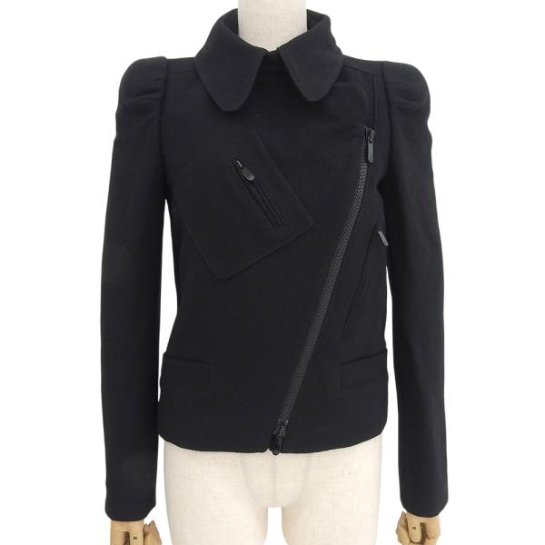GUCCI グッチ レディース ブルゾン ジャケット サイズ40 Mサイズ 黒 GUCCI - GUCCI(グッチ) ジャケット サイズ40 M レディース - グレー×黒